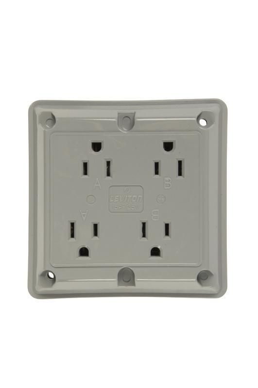 Pass & Seymour® 415GRY Straight Blade Receptacles