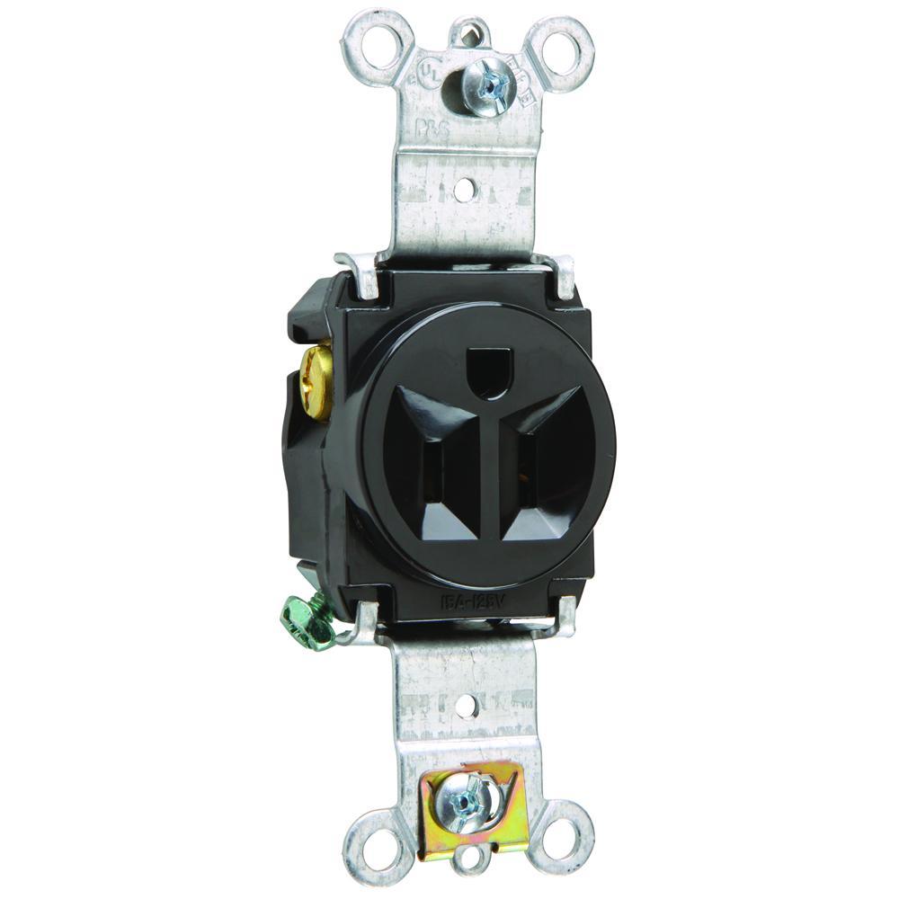 Pass & Seymour® 5261BK Straight Blade Receptacles