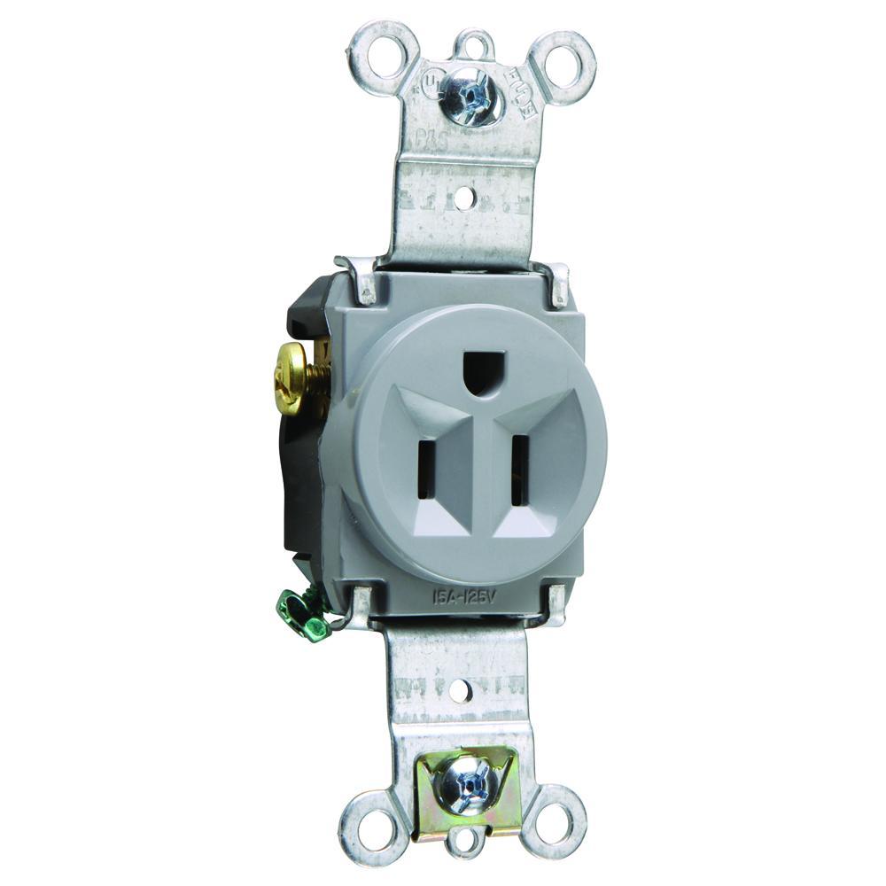 Pass & Seymour® 5261GRY Straight Blade Receptacles