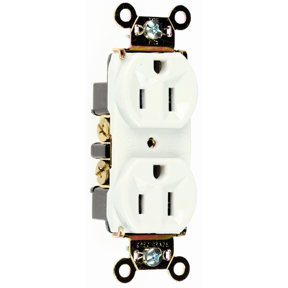 Pass & Seymour® 5262AW Straight Blade Receptacles