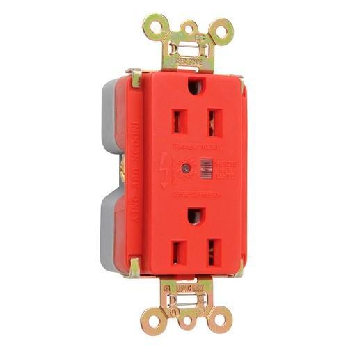 Pass & Seymour® 5262REDSP Straight Blade Surge Suppressions
