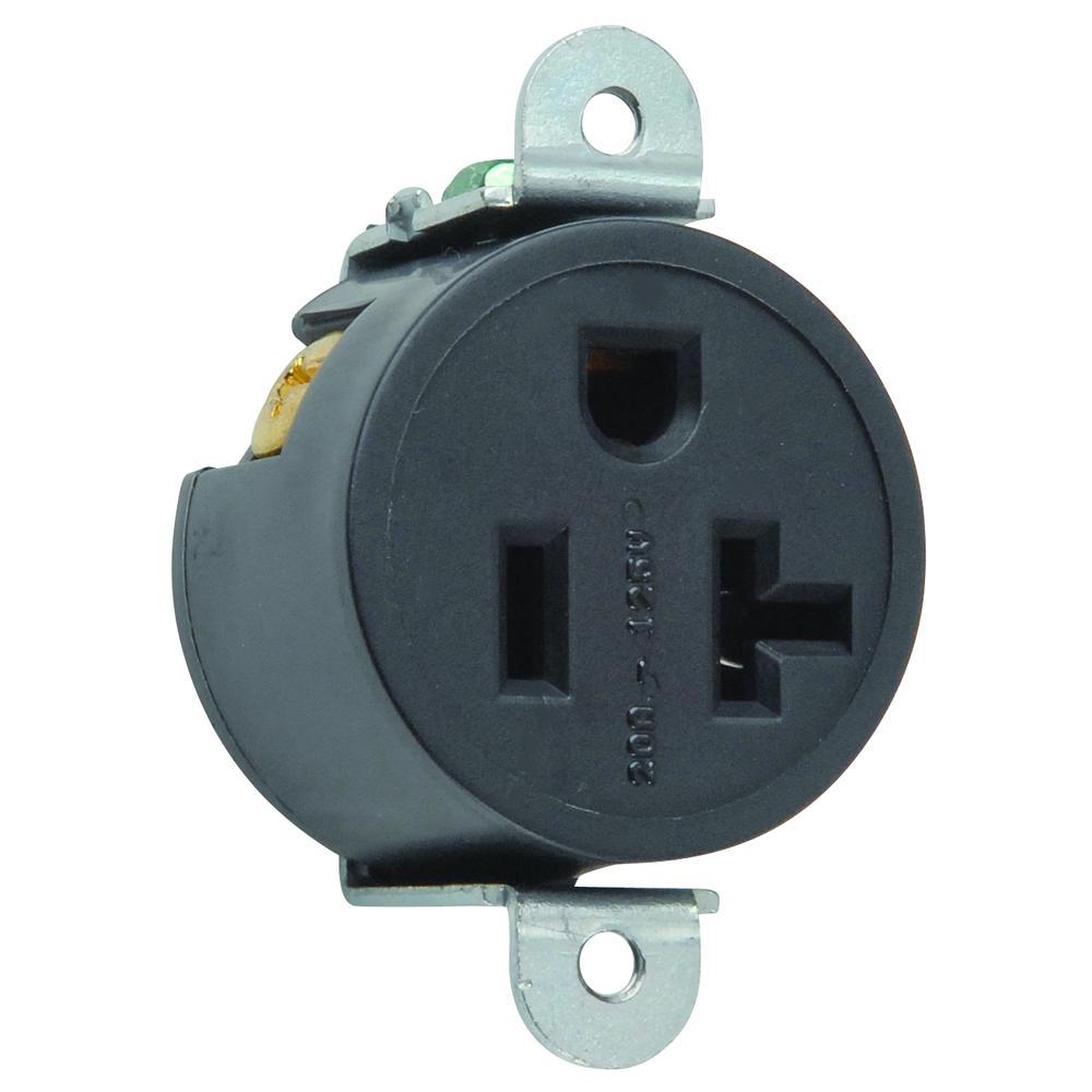 Pass & Seymour® 5358BK Straight Blade Receptacles
