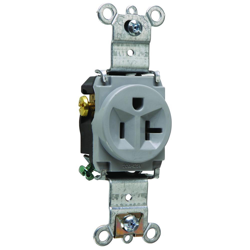 Pass & Seymour® 5361GRY Straight Blade Receptacles