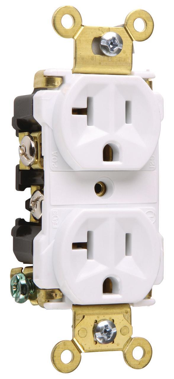 Pass & Seymour® 5362AW Straight Blade Receptacles