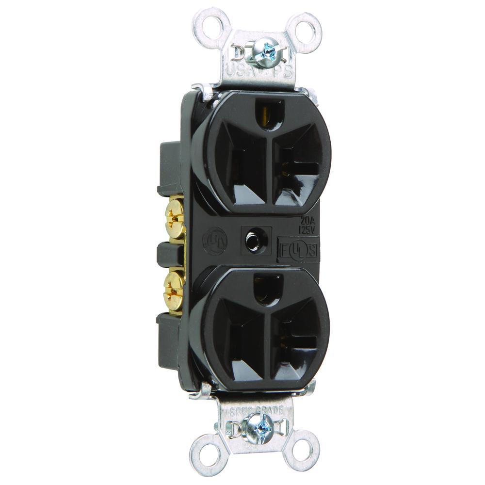 Pass & Seymour® 5362BK Straight Blade Receptacles