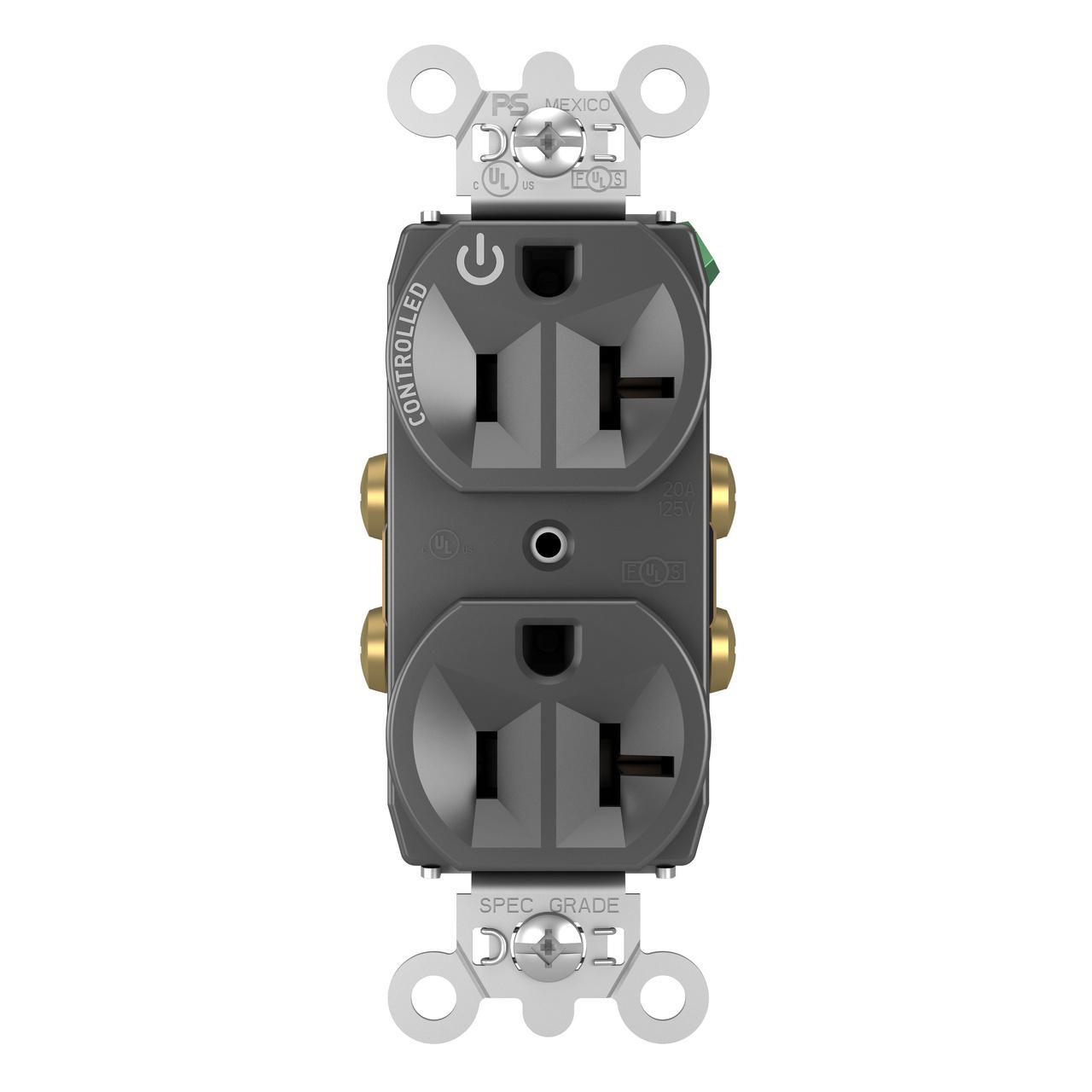 Pass & Seymour® 5362CHBK Straight Blade Receptacles