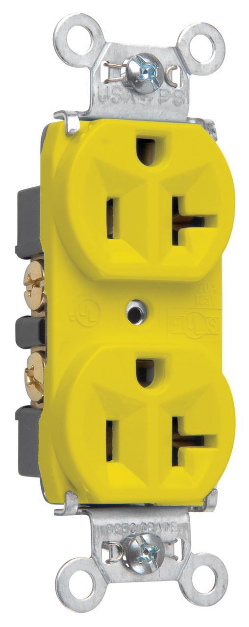 Pass & Seymour® 5362YLW Straight Blade Receptacles
