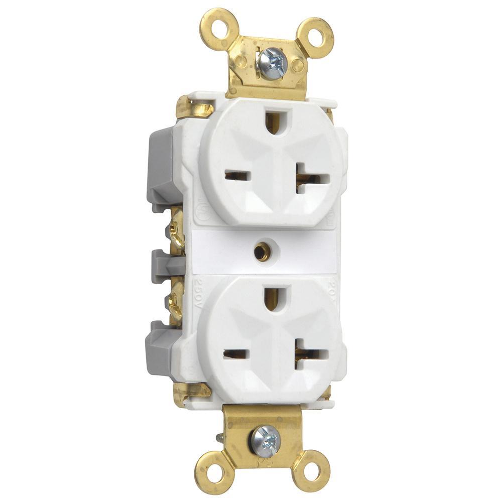 Pass & Seymour® 5862AW Straight Blade Receptacles