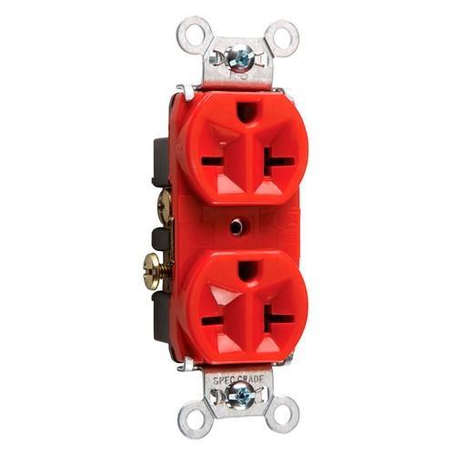 Pass & Seymour® 5862RED Straight Blade Receptacles