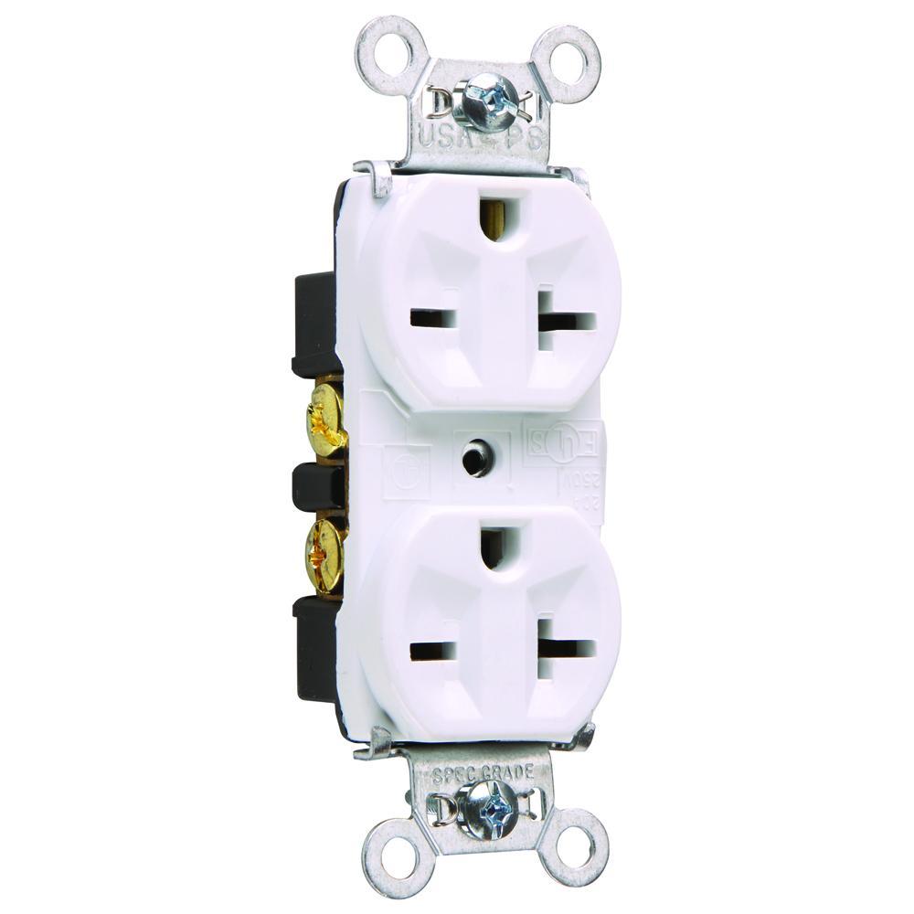 Pass & Seymour® 5862W Straight Blade Receptacles