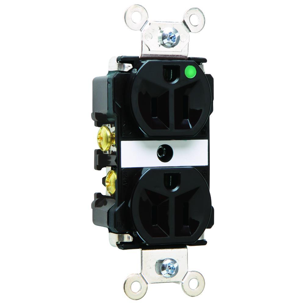 Pass & Seymour® 8200BK Straight Blade Receptacles