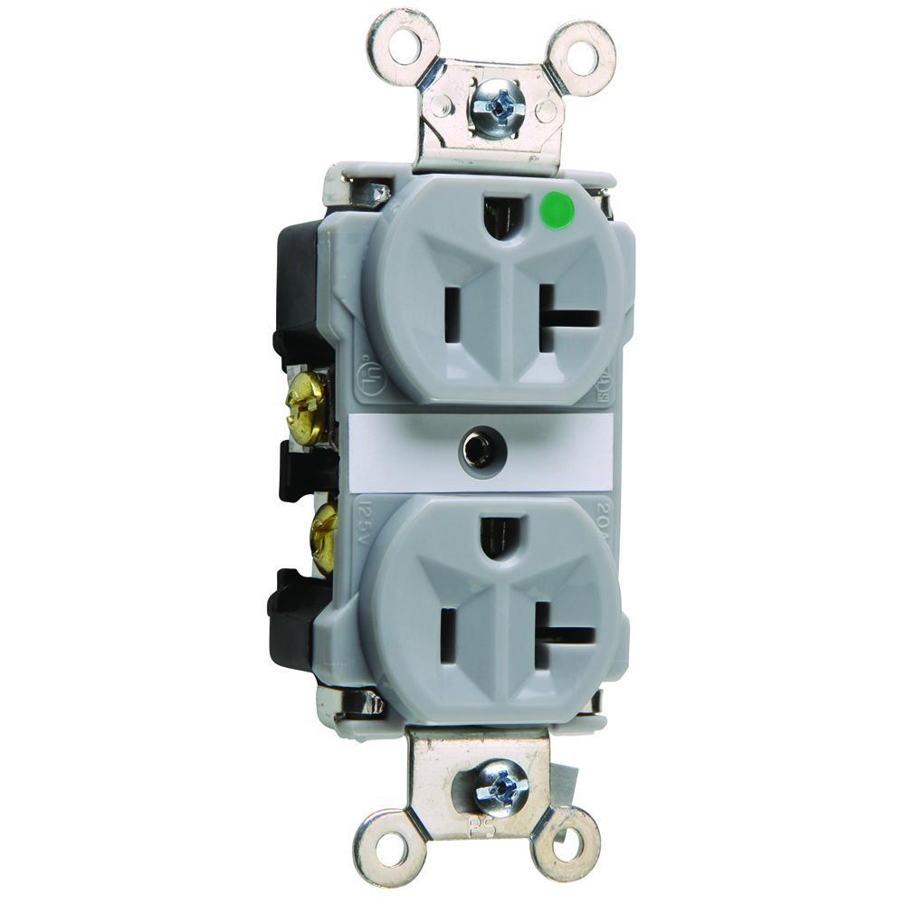Pass & Seymour® 8300GRY Straight Blade Receptacles
