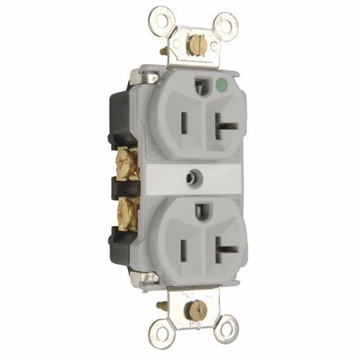 Pass & Seymour® 8300GRYMRI Straight Blade Receptacles