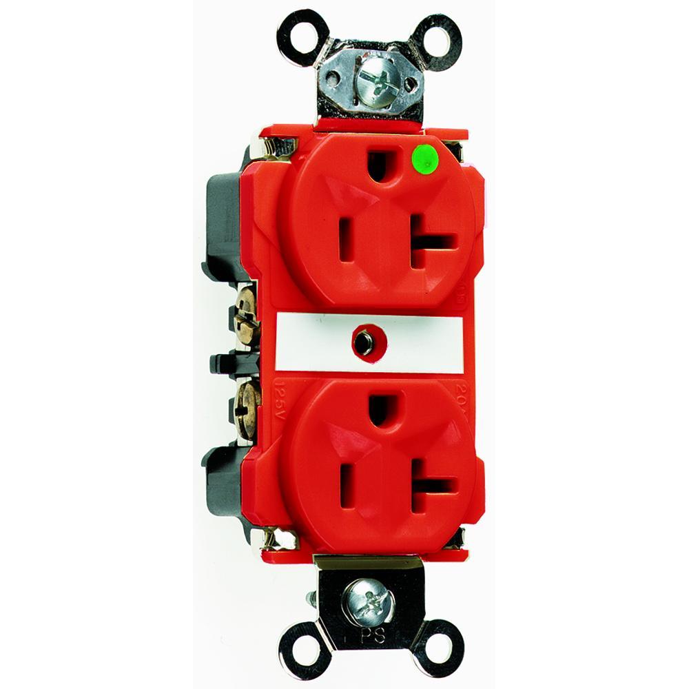 Pass & Seymour® 8300RED Straight Blade Receptacles