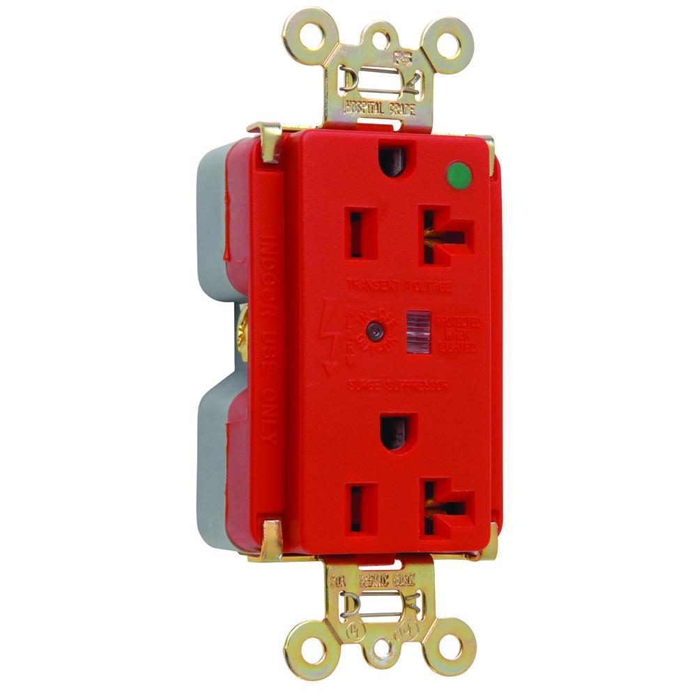 Pass & Seymour® 8300REDSP Straight Blade Receptacles