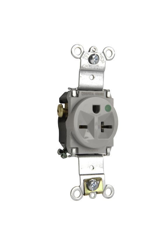 Pass & Seymour® 8801GRY Straight Blade Receptacles