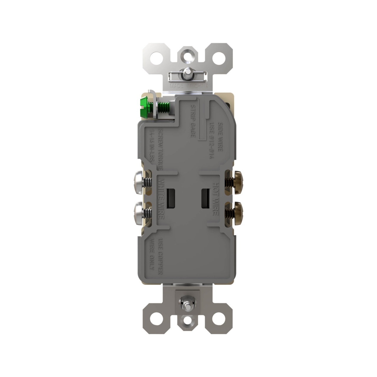 Pass & Seymour® 885TR20SI Straight Blade Receptacles