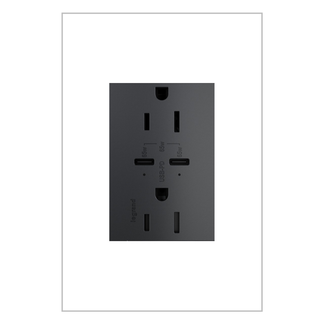 Pass & Seymour® ARTRUSB15PD65G4 Receptacles & USB Ports