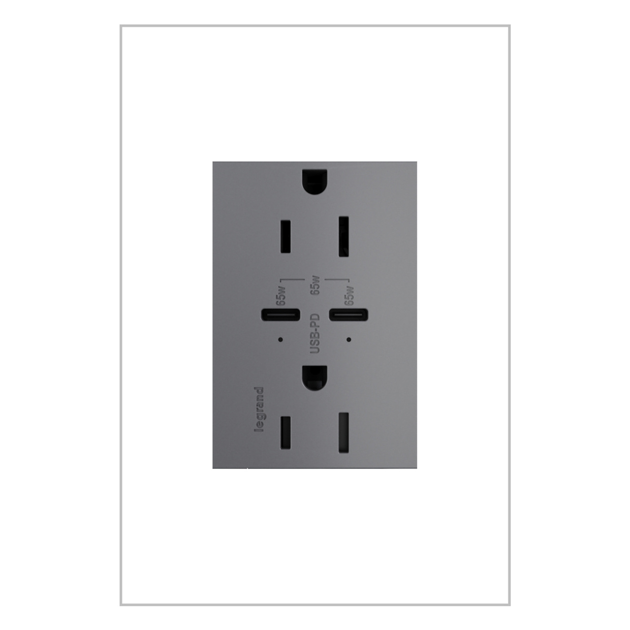 Pass & Seymour® ARTRUSB15PD65M4 Receptacles & USB Ports