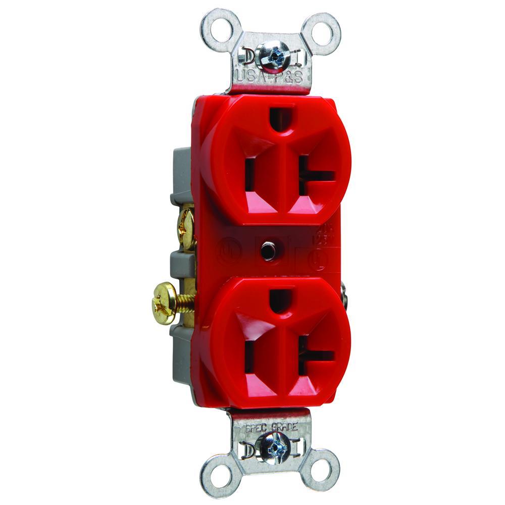 Pass & Seymour® CR20RED Straight Blade Receptacles