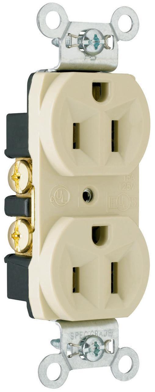 Pass & Seymour® CRB5262I Straight Blade Receptacles