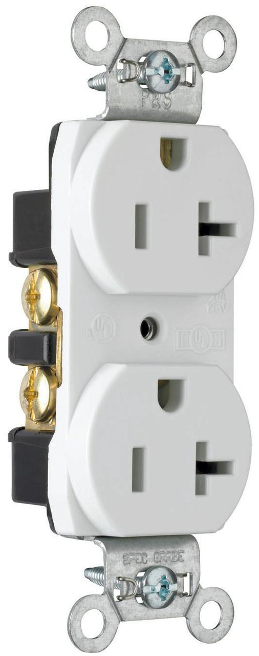 Pass & Seymour® CRB5362SW Straight Blade Receptacles