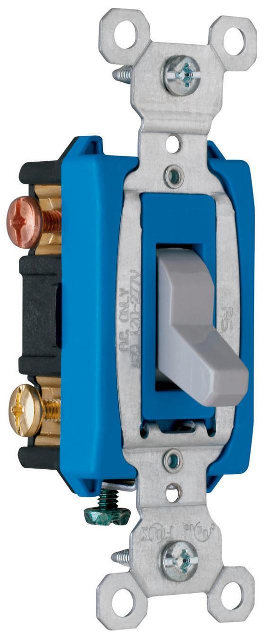 Pass & Seymour® CS15AC3GRY Toggle Switches
