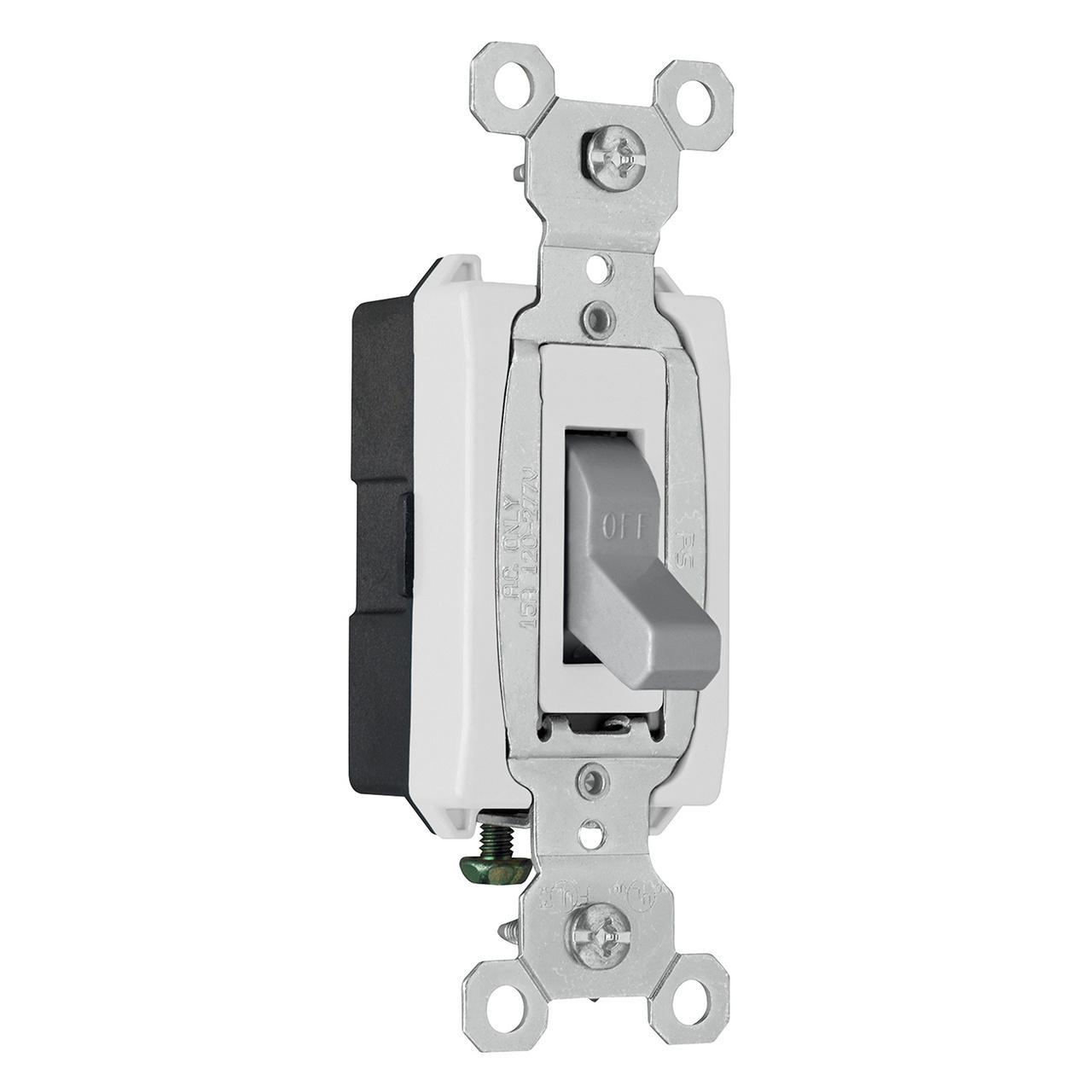 Pass & Seymour® CSB15AC1GRY Toggle Switches