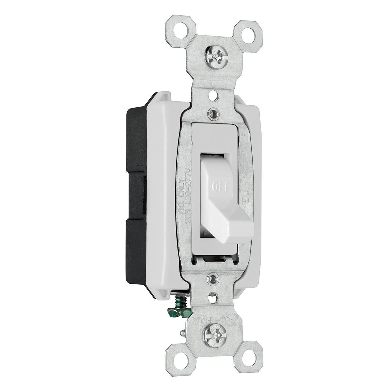 Pass & Seymour® CSB20AC1W Toggle Switches