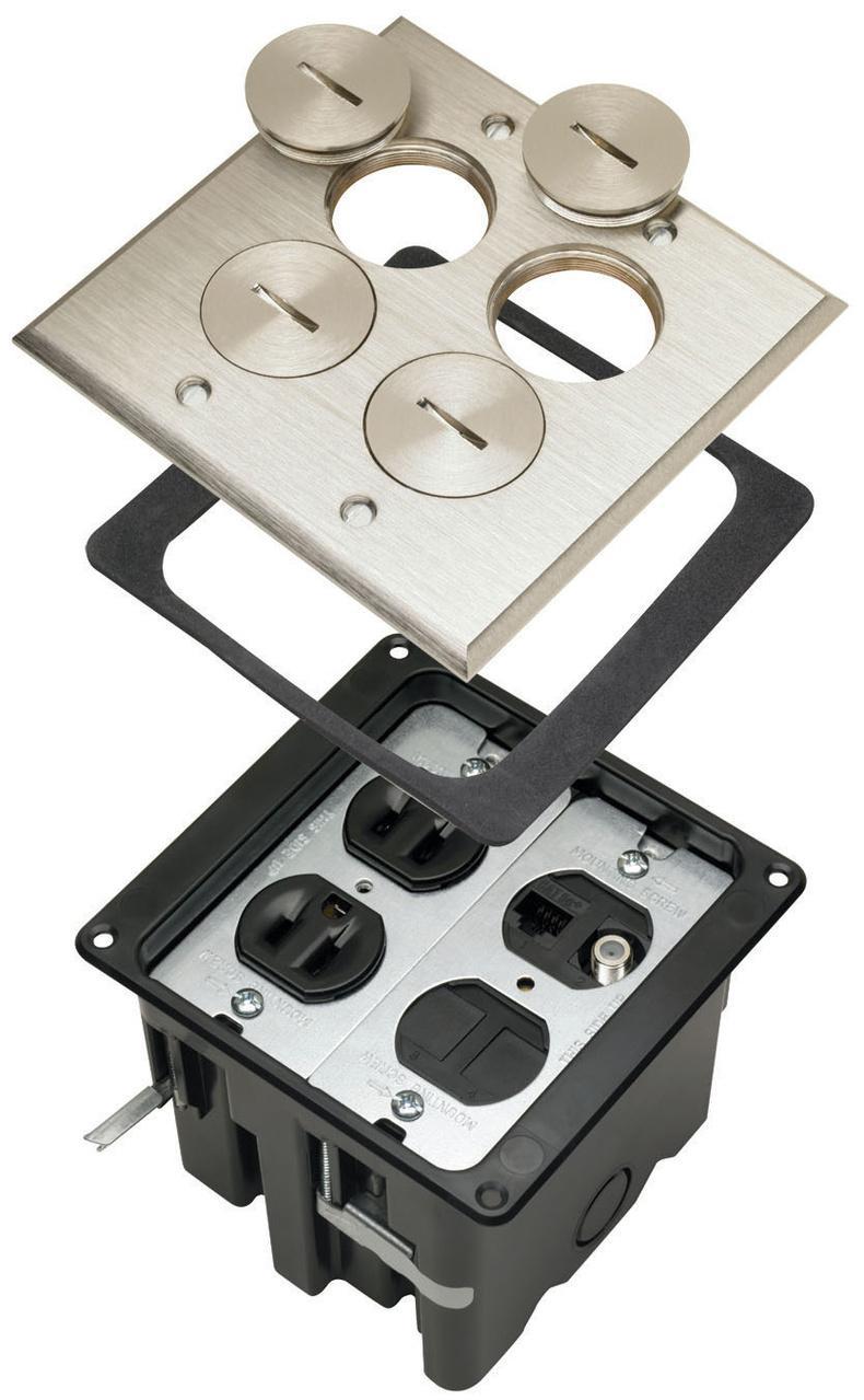 Pass & Seymour® FB2TRDRKS4N Floor Boxes