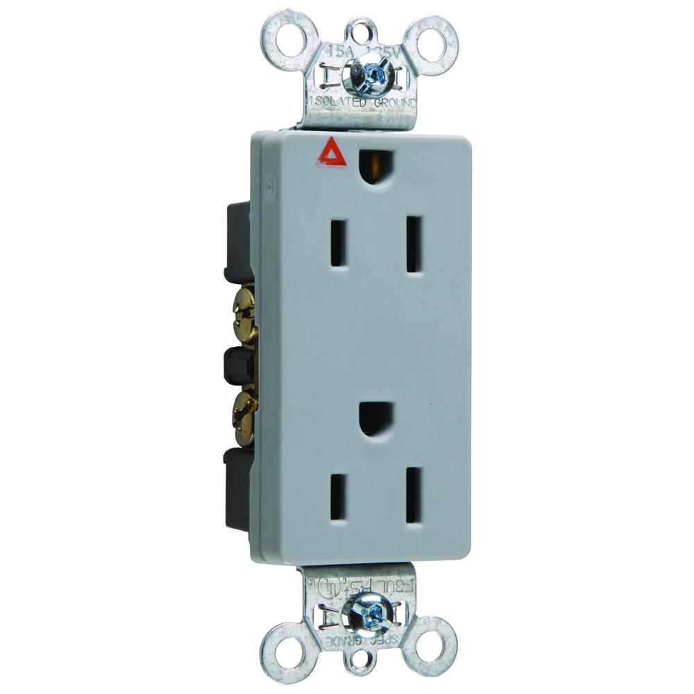 Pass & Seymour® IG26262GRY Straight Blade Receptacles