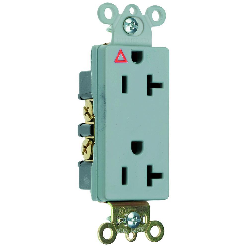 Pass & Seymour® IG26362GRY Straight Blade Receptacles