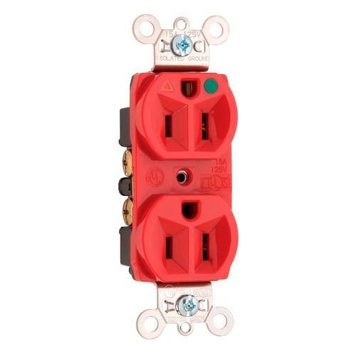 Pass & Seymour® IG8200RED Straight Blade Receptacles