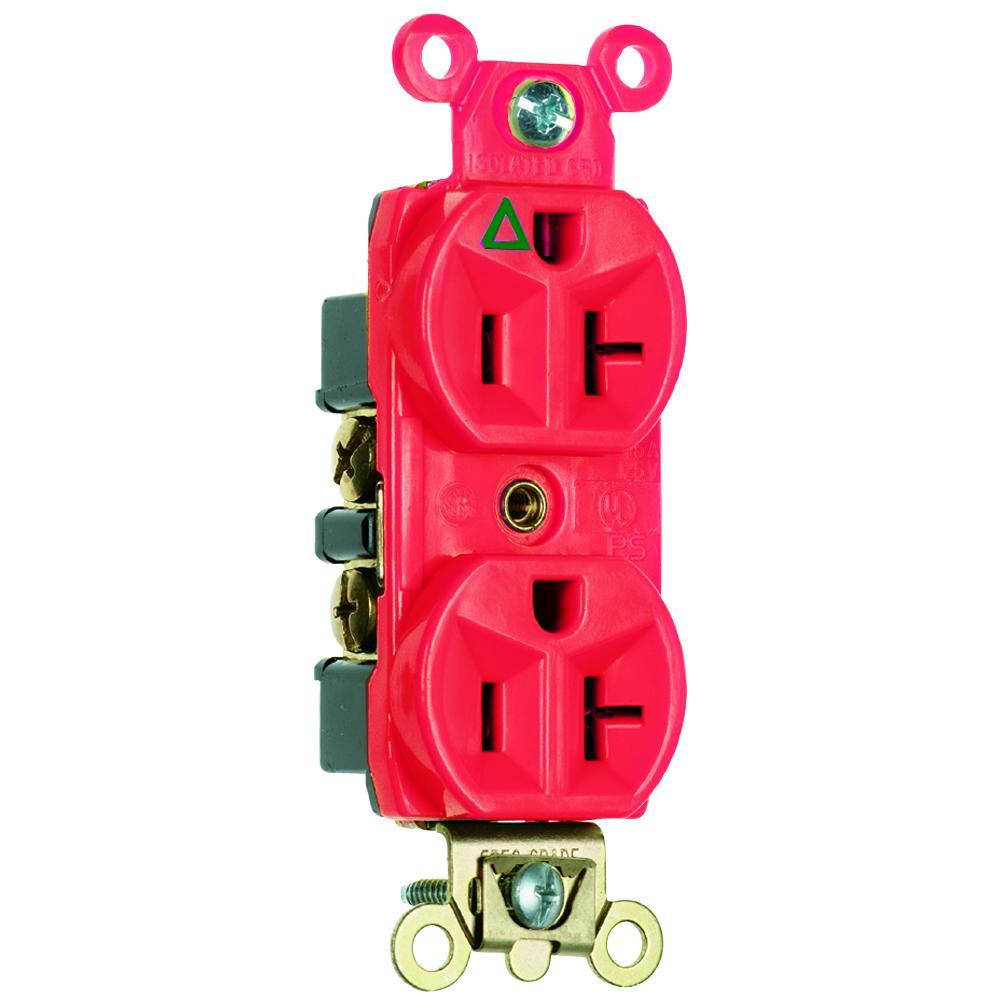 Pass & Seymour® IG8300RED Straight Blade Receptacles
