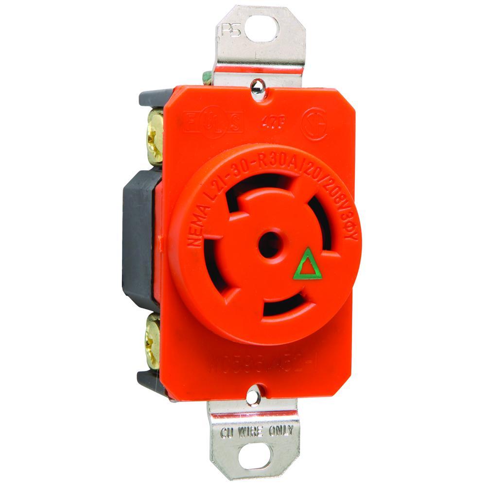 Pass & Seymour® IGL2130R Locking Receptacles