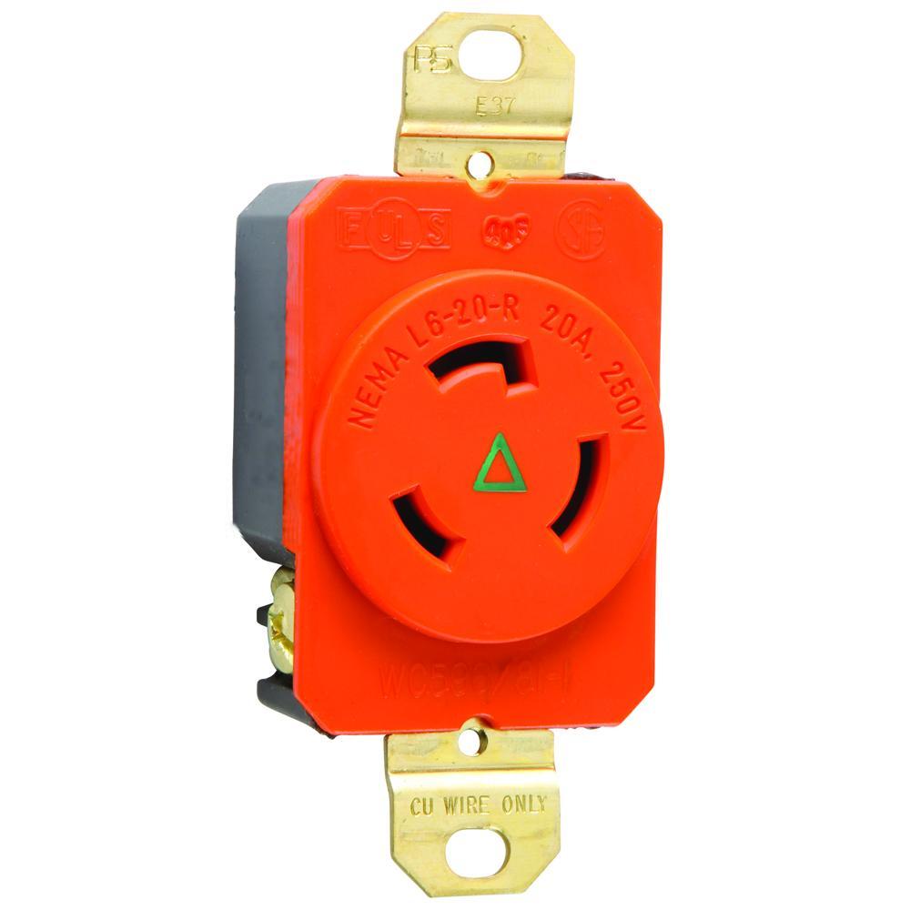 Pass & Seymour® IGL620R Locking Receptacles
