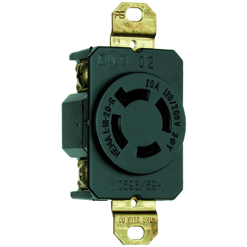 Pass & Seymour® L1820R Locking Receptacles