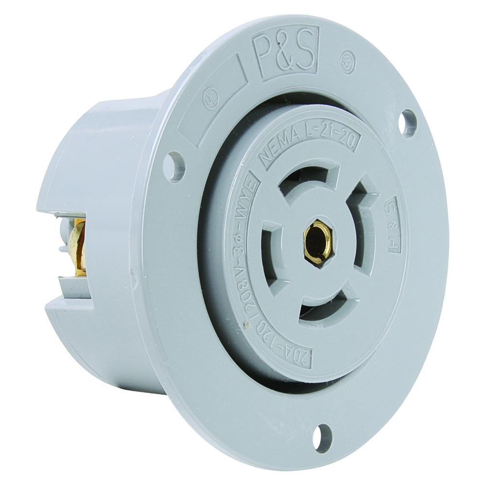 Pass & Seymour® L2120FO Locking Flanged Inlets & Outlets