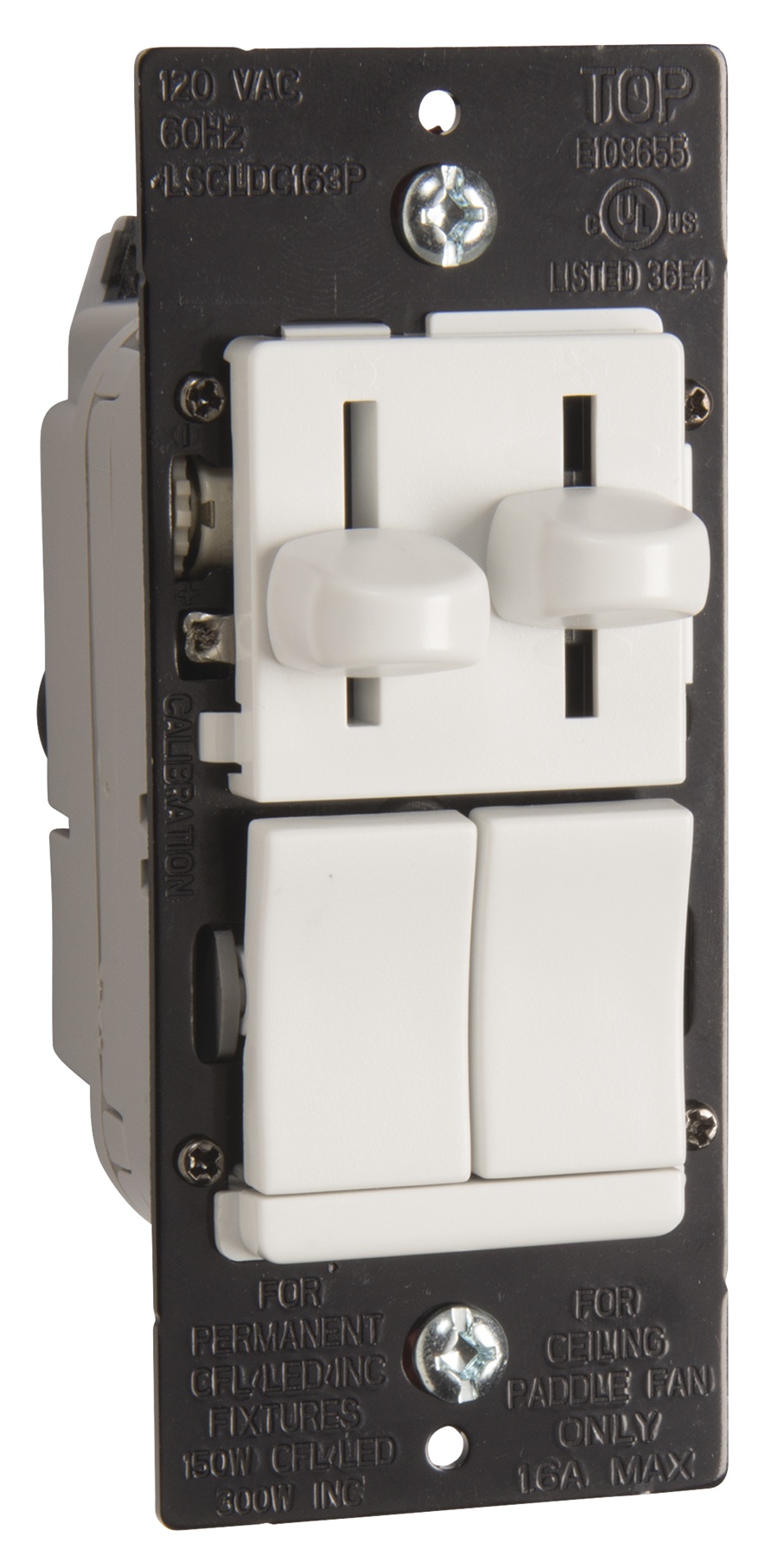 Pass & Seymour® LSCLDC163PW Fan Control Switches