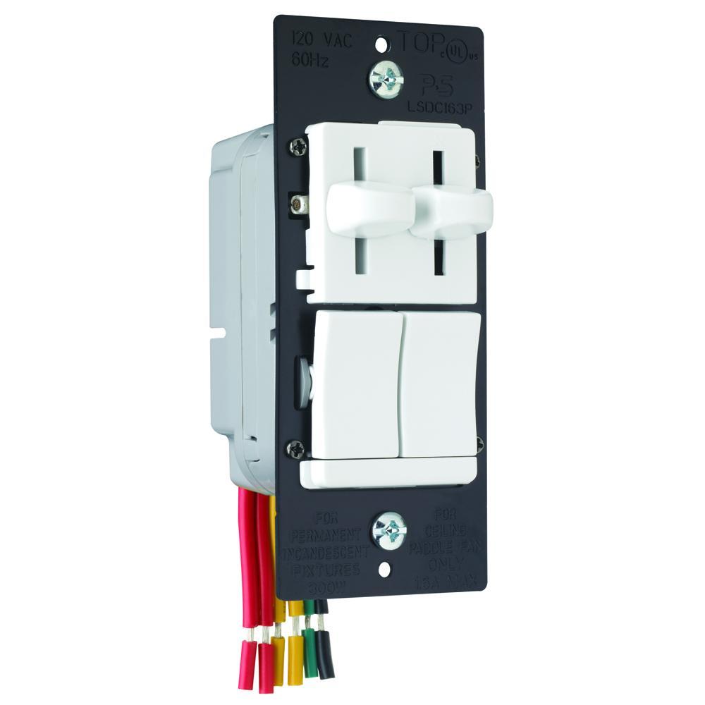 Pass & Seymour® LSDC163PWV Fan Control Switches
