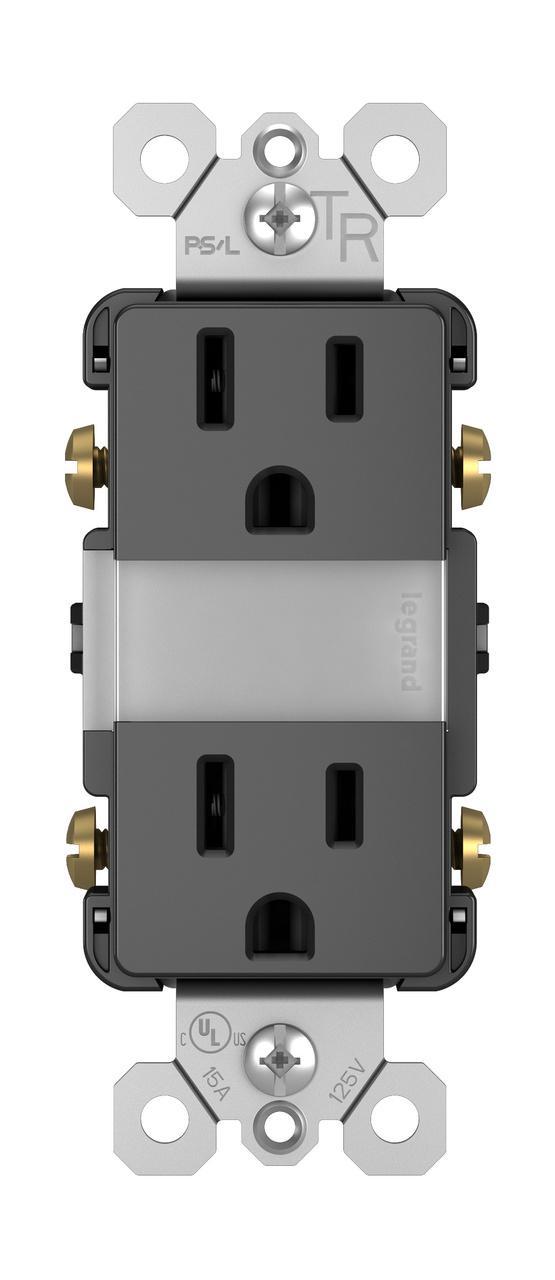 Pass & Seymour® NTL885TRBKCC6 Receptacles & Lights