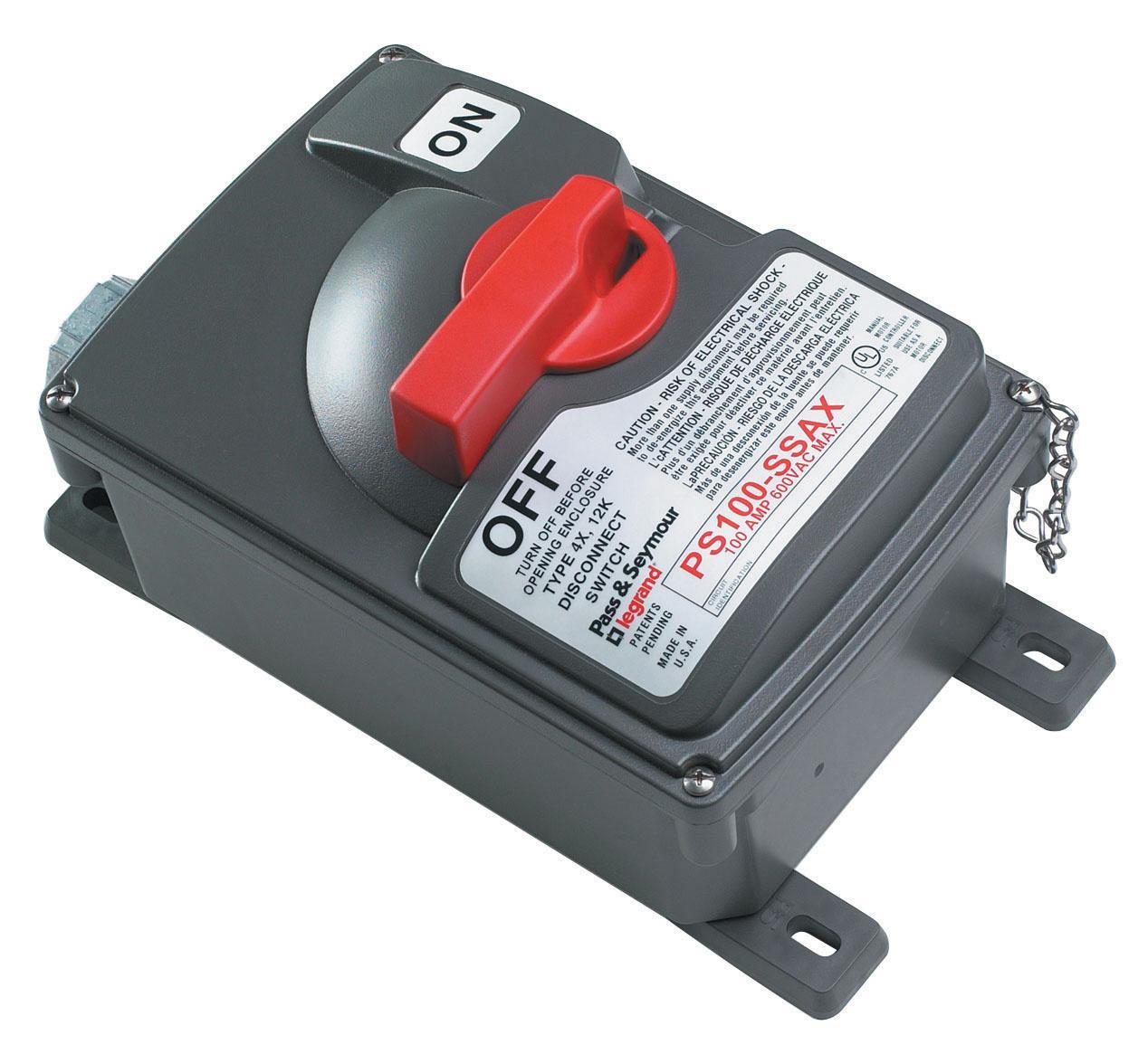 Pass & Seymour® PS100SSAX Enclosed Rotary Disconnects