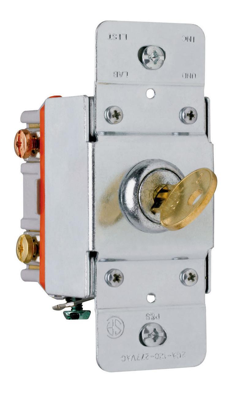 Pass & Seymour® PS20AC3KL Keylock Switches