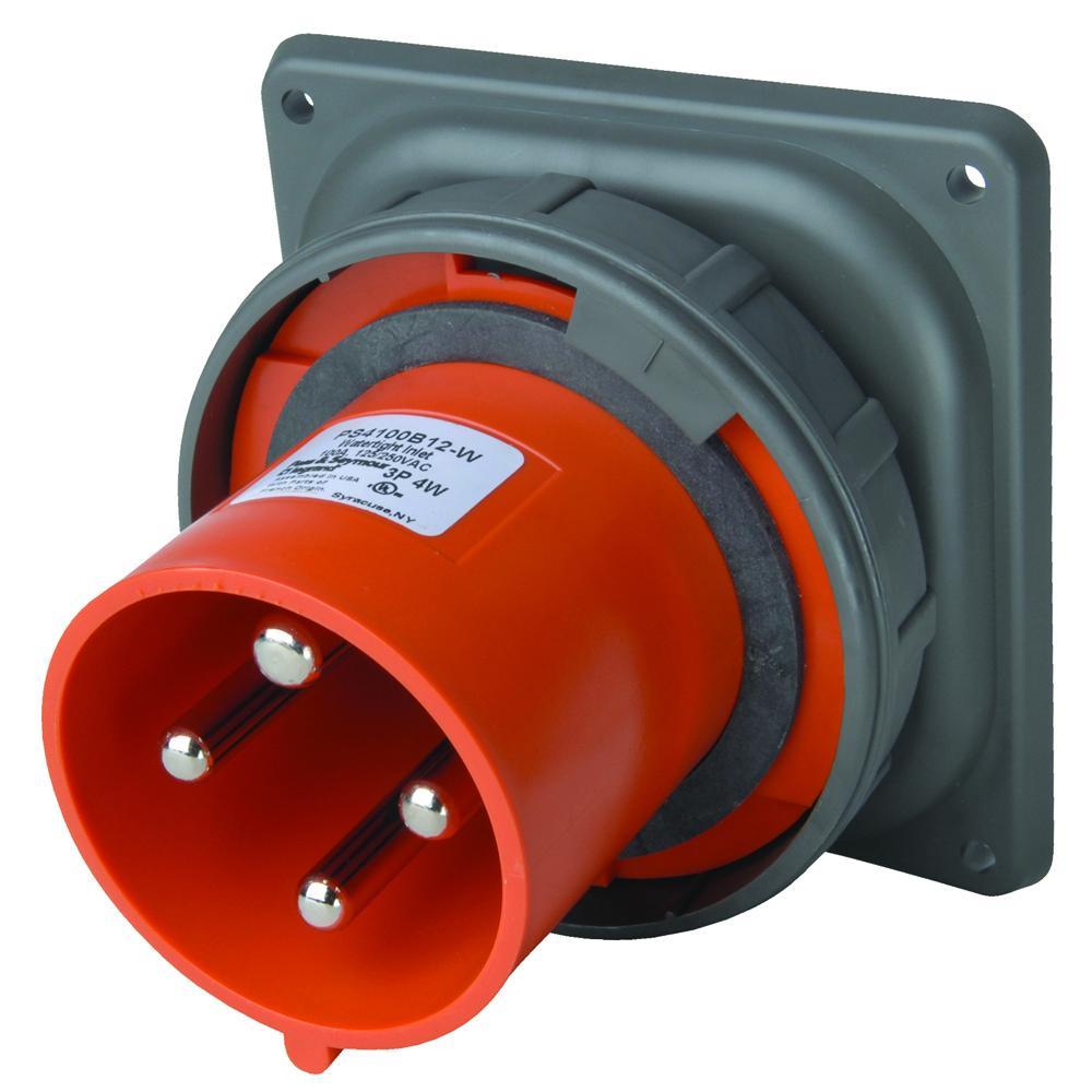 Pass & Seymour® PS4100B12W Pin & Sleeve Inlets