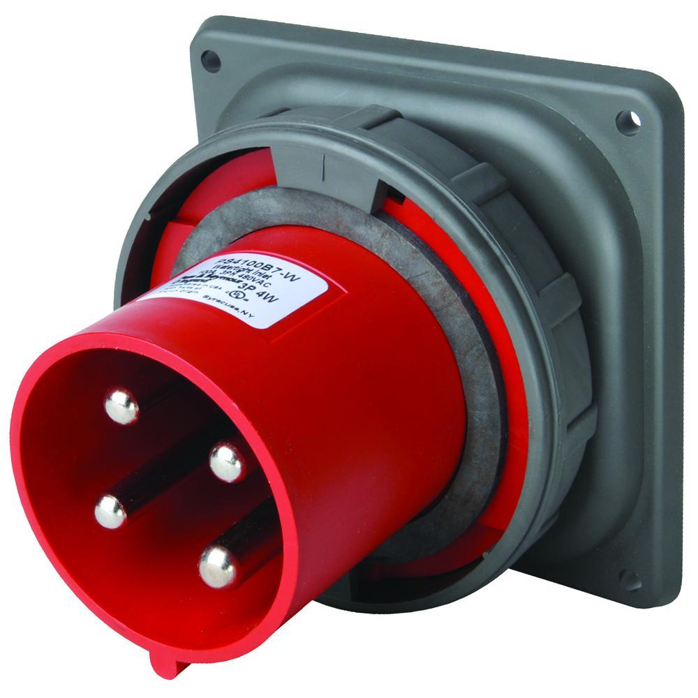 Pass & Seymour® PS4100B7W Pin & Sleeve Inlets