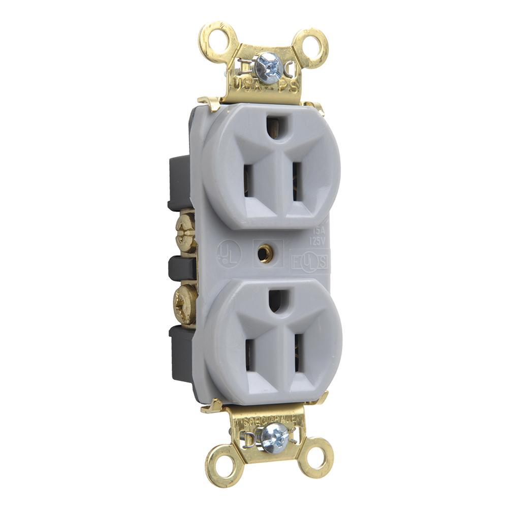 Pass & Seymour® PS5262GRY Straight Blade Receptacles