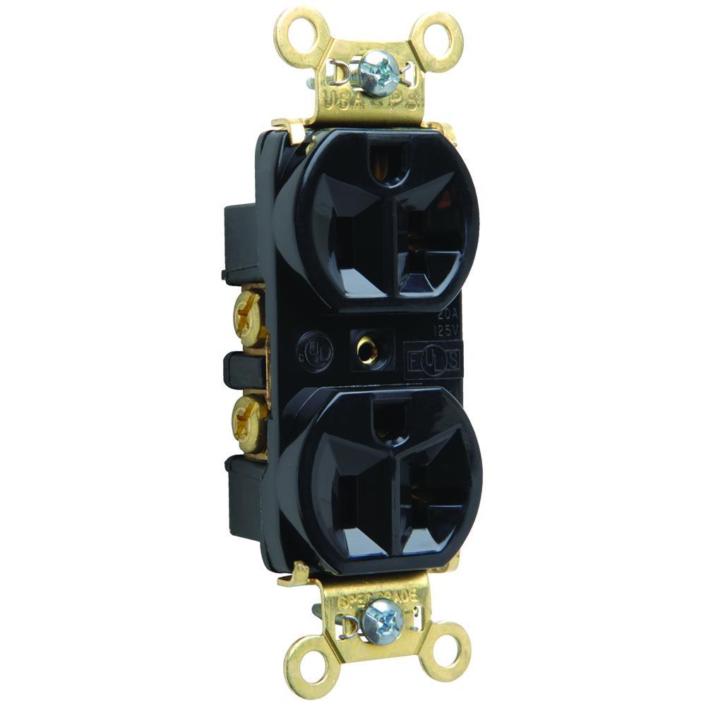 Pass & Seymour® PS5362BK Straight Blade Receptacles