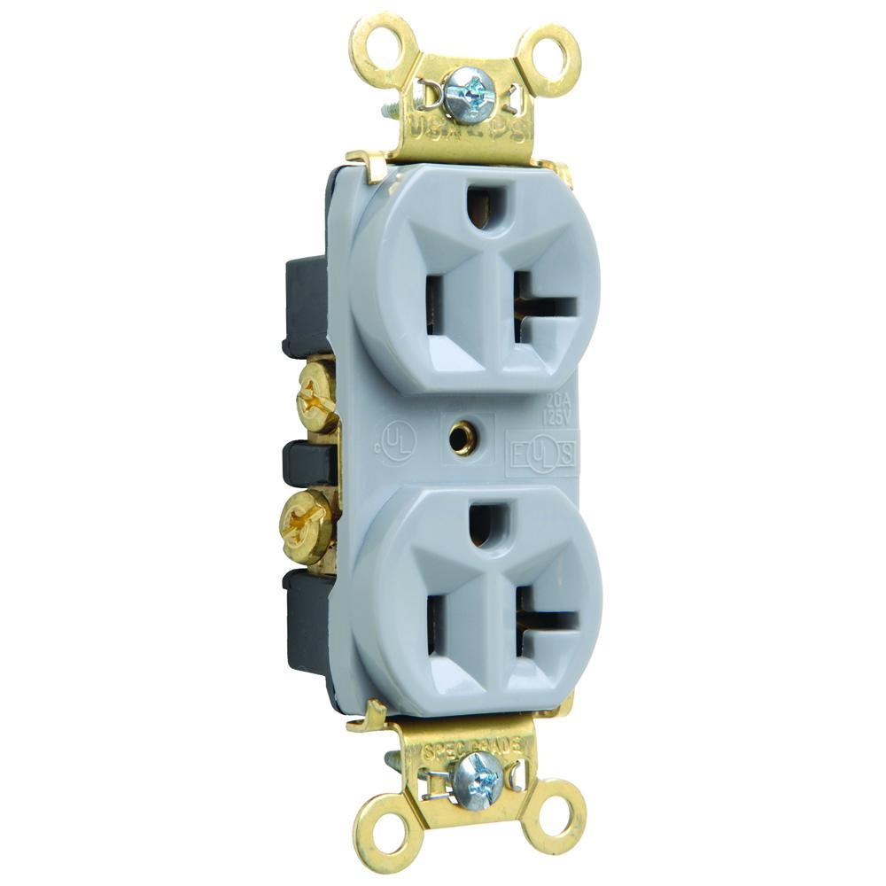 Pass & Seymour® PS5362GRY Straight Blade Receptacles
