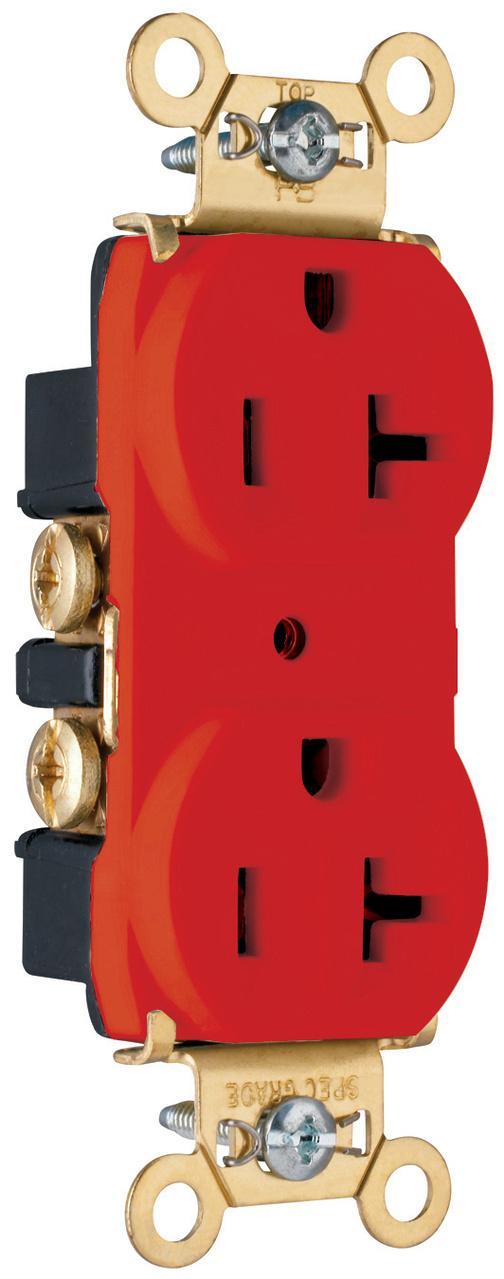 Pass & Seymour® PS5362RED Straight Blade Receptacles