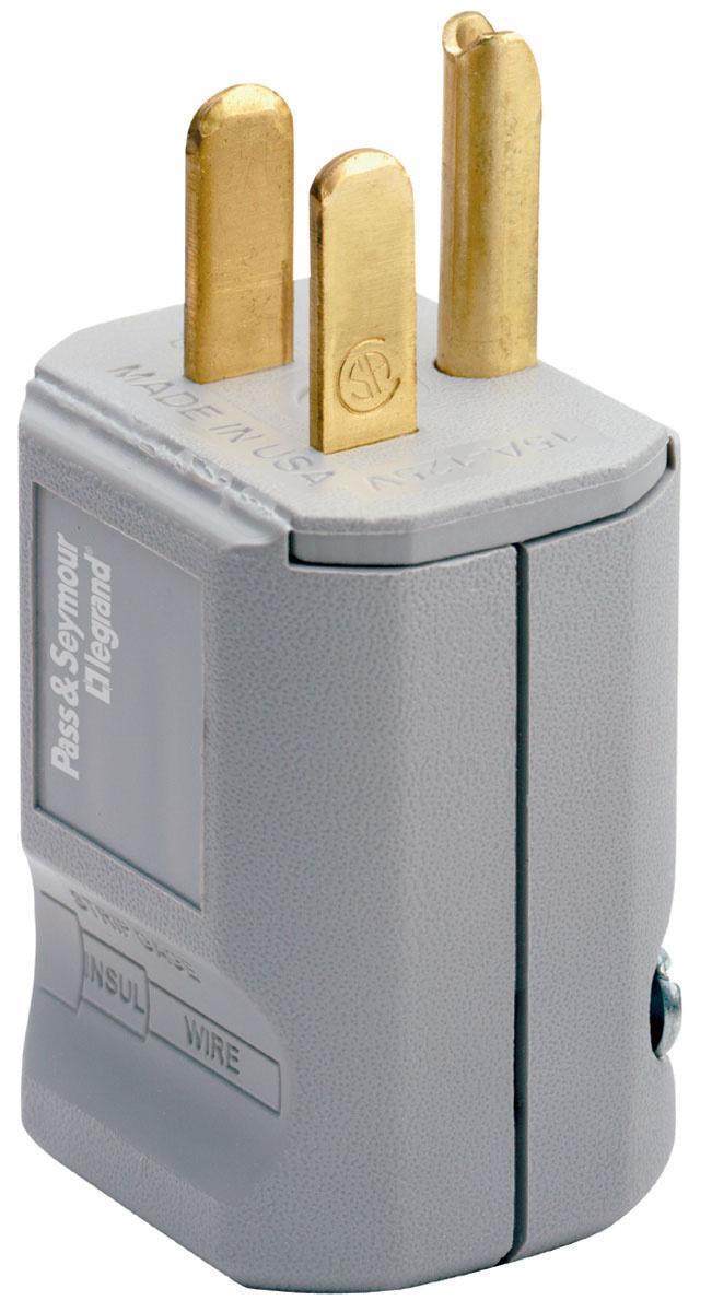 Pass & Seymour® PS5965GRY Straight Blade Plugs